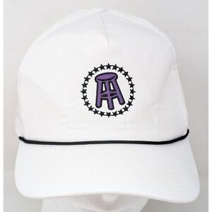 Barstool‎ Sports Strapback Golf White Rope Hat Imperial Logo Men's